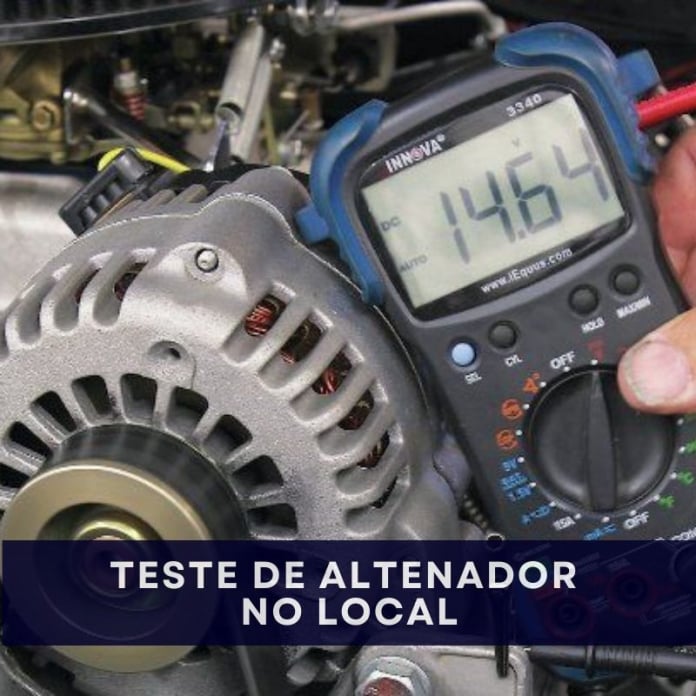 Teste de altenador de carro no local. Socorro 24horas em Poços de Caldas e região